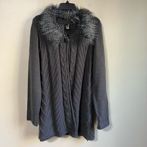 Ravel medium grey knit cardigan